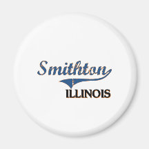 Smithton Illinois City Classic Refrigerator Magnet
