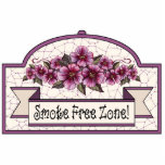 "Smoke Free Zone" - Decorative Sign - 17 photo sculptures