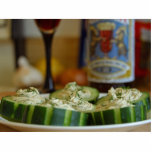 Smoked Salmon And Dill Mousse In Cucumber Cups photo sculptures