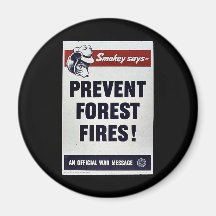 Smokey Says -Prevent Forest Fires! Magnets