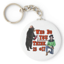 Smokey the Bear vs Billy the Kid: Who do YOU love? Key Chain