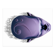 Smokin' Bass Head Postcard