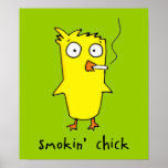 Smokin’ Chick Poster posters