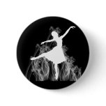 Smokin' Hot Ballerina Dancer Pinback Buttons