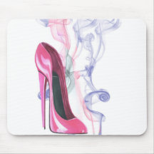 Smokin' Pink Stiletto Shoe! Mousepad