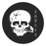 Smokin Round Stickers