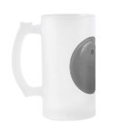 Smoking Bowling Ball beer mug