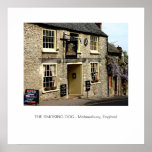 Smoking Dog Pub Malmesbury, England Poster posters