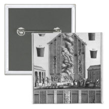 Smoking herrings pinback buttons