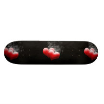Smoking Red Hearts Skateboard