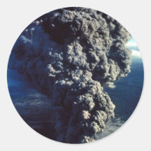 Smoking Volcano Sticker