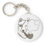 Smoking Wolf keychains