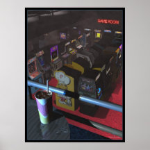 Smoky Game Room Poster