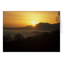 Smoky Mountains Sunrise Card