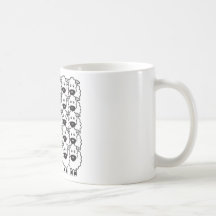 Smooth-Coated Border Collie in the Sheep Coffee Mugs
