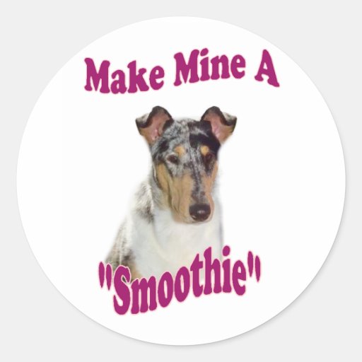 Smooth Collie Gifts Round Stickers