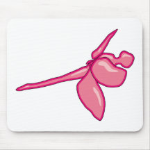 Smooth Fuschia Dragonfly Mousepad