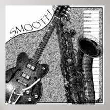 Smooth Jazz Poster Sketch