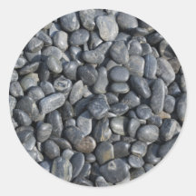 Smooth Pebbles Round Stickers