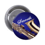 Smooth Saxophone Pinback Buttons