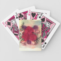 Smudged Floral Playing Cards