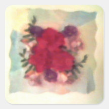 Smudged Flower Bouquet Sticker