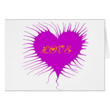 Smudged Heart Card