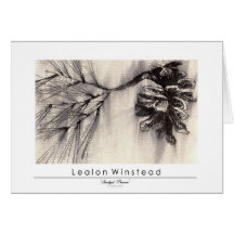 Smudged Pinecone Cards
