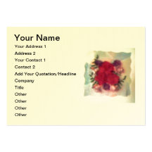 Smudged Rose Bouquet Business Card