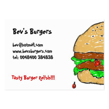 Smudgy Burger Business Cards