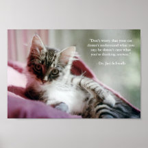 Smug Kitten Print