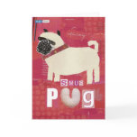 Smug Pug Greeting Card