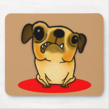 Snaggle Tooth Pug Mouse Mat