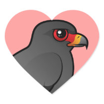 Snail Kite Heart Stickers