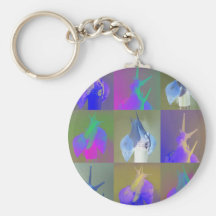 Snail Pop Art Key Chain