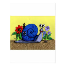 snail postcard
