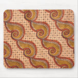 Snail Shell African Fabric Design mousepads