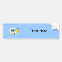 Snail Slugs Gastropoda Cute Cartoon Animal Bumper Stickers