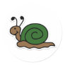 snail round stickers
