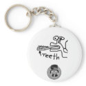 snail teeth keychains