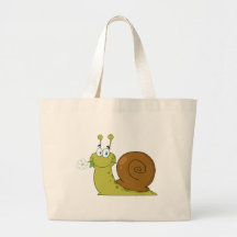 Snail With A Flower In Its Mouth Bags