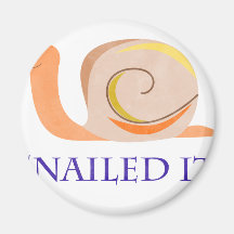 Snailed It Refrigerator Magnets