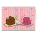 Snails In Love Greeting Card