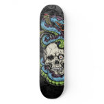 Snak Skull Tattoo Skate Deck