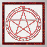 Snake and Pentagram Poster