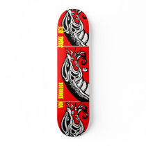 Snake bite skate board deck