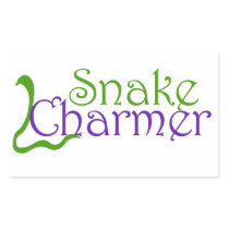 Snake Charmer Rectangular Sticker