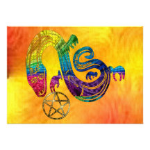 Snake Charming Witch Personalized Invitations