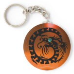 SNAKE DRAGON,black,blue agate, orange yellow Key Chain