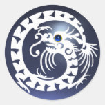 SNAKE DRAGON ,white ,blue sapphire ,topaz Stickers